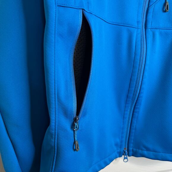 MAMMUT Softshell Windbreaker Full Zip Jacket in Blue and Black Men's Medium - Picture 5 of 16